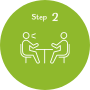 面談、事前登録完了